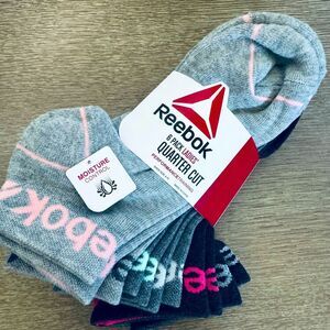 Reebok 6-pk Ladies Quarter Cut Socks